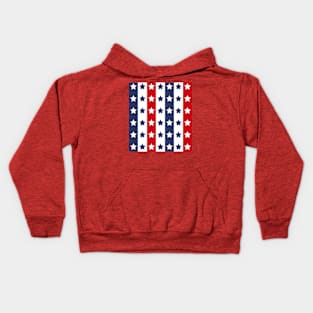 red blue stars usa americanflag flagcolors seamless usaflag Kids Hoodie